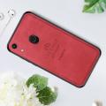 Пластиковый Жесткий Клип Кейс Футляр Искусственно Кожаный Чехол для Huawei Honor 8A Pro Красный