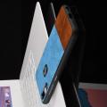 Пластиковый Жесткий Клип Кейс Футляр Искусственно Кожаный Чехол для Lenovo S5 Pro Голубой