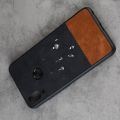 Пластиковый Жесткий Клип Кейс Футляр Искусственно Кожаный Чехол для Meizu Note 9 Черный