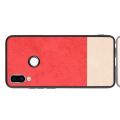 Пластиковый Жесткий Клип Кейс Футляр Искусственно Кожаный Чехол для Meizu Note 9 Красный
