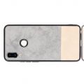 Пластиковый Жесткий Клип Кейс Футляр Искусственно Кожаный Чехол для Meizu Note 9 Серый