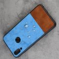 Пластиковый Жесткий Клип Кейс Футляр Искусственно Кожаный Чехол для Meizu Note 9 Синий