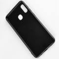 Пластиковый Жесткий Клип Кейс Футляр Искусственно Кожаный Чехол для Samsung Galaxy A40 Черный
