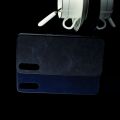 Пластиковый Жесткий Клип Кейс Футляр Искусственно Кожаный Чехол для Vivo iQOO Neo / V17 Neo Черный