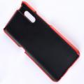 Пластиковый Жесткий Клип Кейс Футляр Искусственно Кожаный Чехол для Vivo V15 Pro Красный