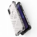 Противоударный прозрачный кейс с силиконовым бампером для Alcatel 1V (2020) Серый
