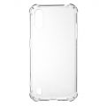 Противоударный прозрачный кейс с силиконовым бампером для Samsung Galaxy A01 Прозрачный