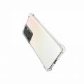 Противоударный прозрачный кейс с силиконовым бампером для Samsung Galaxy S21 Ultra Прозрачный