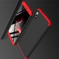Съемный 360 GKK Матовый Жесткий Пластиковый Чехол для Xiaomi Redmi 7A Красный / Черный