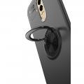 Силиконовый Чехол для Магнитного Держателя с Кольцом для Пальца Подставкой для Huawei Mate 20 Lite Черный