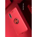 Силиконовый Чехол для Магнитного Держателя с Кольцом для Пальца Подставкой для Huawei P20 Pro Красный
