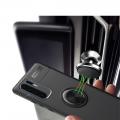 Силиконовый Чехол для Магнитного Держателя с Кольцом для Пальца Подставкой для Huawei P30 Pro Черный