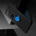 Силиконовый Чехол для Магнитного Держателя с Кольцом для Пальца Подставкой для Huawei P40 Pro Синий / Черный