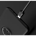 Силиконовый Чехол для Магнитного Держателя с Кольцом для Пальца Подставкой для Huawei Y5p / Honor 9S Черный