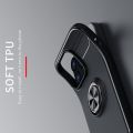 Силиконовый Чехол для Магнитного Держателя с Кольцом для Пальца Подставкой для iPhone 13 Pro Черный