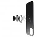 Силиконовый Чехол для Магнитного Держателя с Кольцом для Пальца Подставкой для iPhone 11 Pro Max Черный