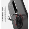 Силиконовый Чехол для Магнитного Держателя с Кольцом для Пальца Подставкой для OnePlus 7 Pro Черный