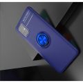 Силиконовый Чехол для Магнитного Держателя с Кольцом для Пальца Подставкой для Samsung Galaxy A51 Синий / Черный