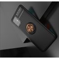 Силиконовый Чехол для Магнитного Держателя с Кольцом для Пальца Подставкой для Samsung Galaxy A51 Черный