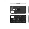 Силиконовый Чехол для Магнитного Держателя с Кольцом для Пальца Подставкой для Samsung Galaxy M31 Черный