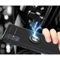 Силиконовый Чехол для Магнитного Держателя с Кольцом для Пальца Подставкой для Samsung Galaxy M31s Синий