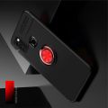 Силиконовый Чехол для Магнитного Держателя с Кольцом для Пальца Подставкой для Samsung Galaxy M51 Красный / Черный
