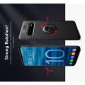 Силиконовый Чехол для Магнитного Держателя с Кольцом для Пальца Подставкой для Samsung Galaxy S10 Черный