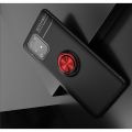 Силиконовый Чехол для Магнитного Держателя с Кольцом для Пальца Подставкой для Samsung Galaxy S10 Lite Красный / Черный