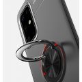 Силиконовый Чехол для Магнитного Держателя с Кольцом для Пальца Подставкой для Samsung Galaxy S20 FE Красный