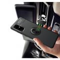 Силиконовый Чехол для Магнитного Держателя с Кольцом для Пальца Подставкой для Samsung Galaxy S20 FE Черный