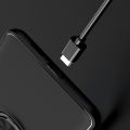 Силиконовый Чехол для Магнитного Держателя с Кольцом для Пальца Подставкой для Xiaomi Mi 10T Черный