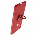 Силиконовый Чехол для Магнитного Держателя с Кольцом для Пальца Подставкой для Xiaomi Mi 8 SE Красный