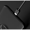 Силиконовый Чехол для Магнитного Держателя с Кольцом для Пальца Подставкой для Xiaomi Redmi 9C Розовое Золото / Черный