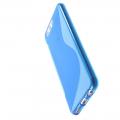 Силиконовый с Рисунком Гель Чехол для Huawei P10 Синий