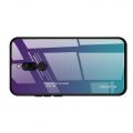Силиконовый Стеклянный Фиолетовый / Синий Градиентный Корпус Чехол для Телефона Xiaomi Redmi 8