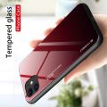 Силиконовый Стеклянный Красный / Черный Градиентный Корпус Чехол для Телефона iPhone 12 Pro Max 6.7