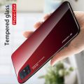 Силиконовый Стеклянный Красный / Черный Градиентный Корпус Чехол для Телефона Samsung Galaxy A51