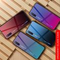 Силиконовый Стеклянный Фиолетовый Градиентный Корпус Чехол для Телефона Xiaomi Mi A3