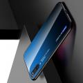 Силиконовый Стеклянный Синий Градиентный Корпус Чехол для Телефона Xiaomi Mi A3