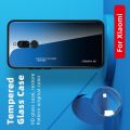 Силиконовый Стеклянный Синий / Черный Градиентный Корпус Чехол для Телефона Xiaomi Redmi 8