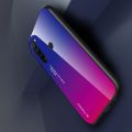 Силиконовый Стеклянный Фиолетовый / Синий Градиентный Корпус Чехол для Телефона Xiaomi Redmi Note 8T