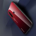 Силиконовый Стеклянный Красный / Черный Градиентный Корпус Чехол для Телефона Xiaomi Redmi Note 8T