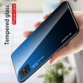Силиконовый Стеклянный Синий / Черный Градиентный Корпус Чехол для Телефона Samsung Galaxy A51