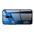 Силиконовый Стеклянный Синий / Черный Градиентный Корпус Чехол для Телефона Xiaomi Redmi 8