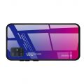 Силиконовый Стеклянный Синий / Розовый Градиентный Корпус Чехол для Телефона Samsung Galaxy A51