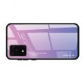 Силиконовый Стеклянный Светло Розовый Градиентный Корпус Чехол для Телефона Samsung Galaxy S20 Ultra