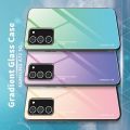 Силиконовый Стеклянный Розовый / Фиолетовый Градиентный Корпус Чехол для Телефона Samsung Galaxy A52