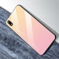 Силиконовый Стеклянный Золотой / Розовый Градиентный Корпус Чехол для Телефона Huawei Honor 8S / Y5 2019