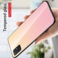 Силиконовый Стеклянный Золотой / Розовый Градиентный Корпус Чехол для Телефона Samsung Galaxy A51
