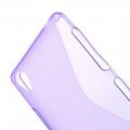Силиконовый Защитный S-line Бампер для Sony Xperia Z3 Фиолетовый